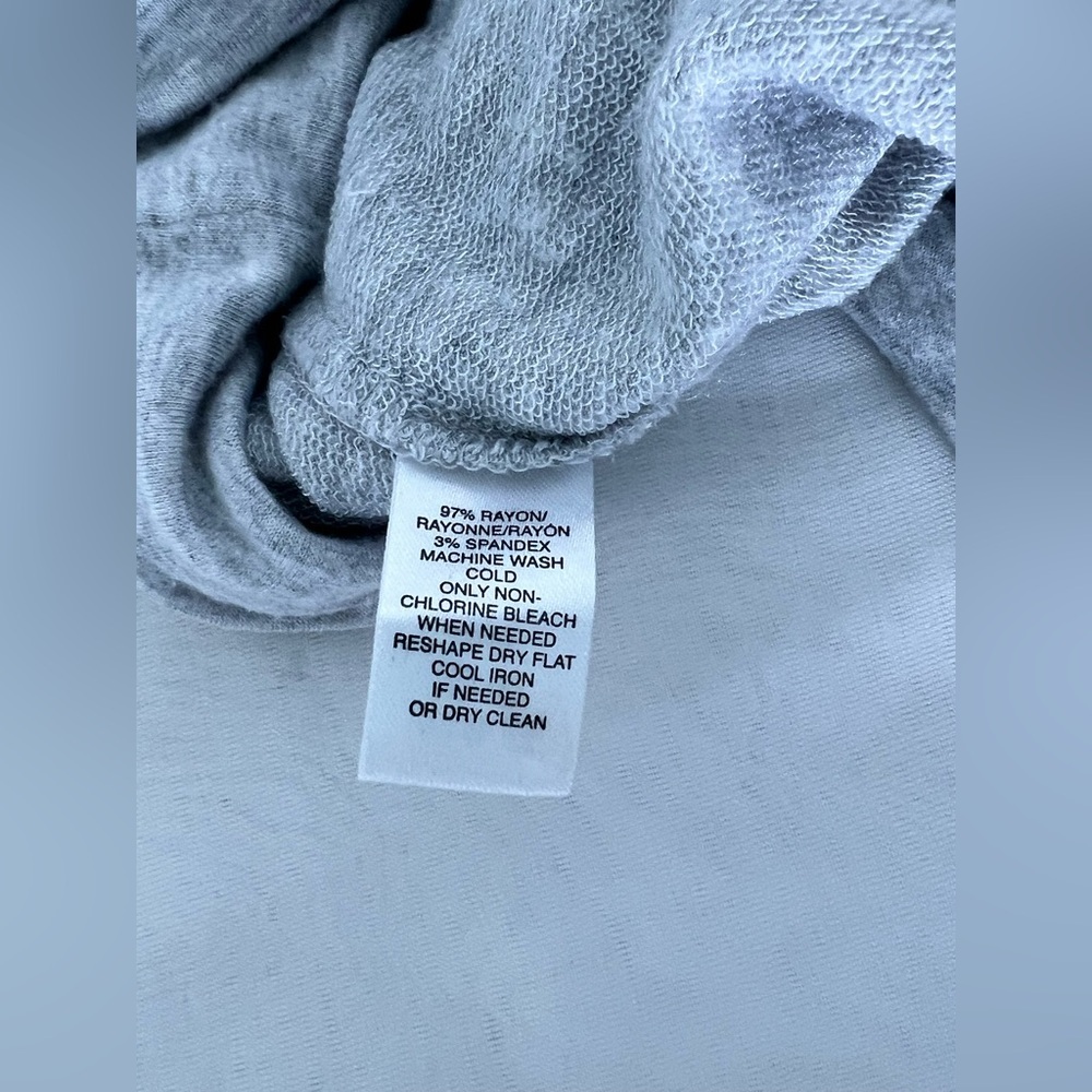 Lou & Grey Signature Soft Hooded Gray T-Shirt Dress Size Medium - Picture 5 of 9